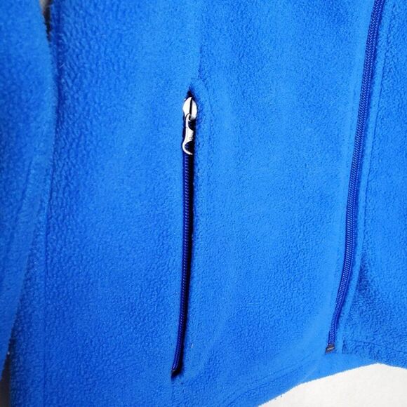 Columbia Big Kids Blue Unisex Full Zip Collared Cozy Fleece Jacket - Picture 5 of 8
